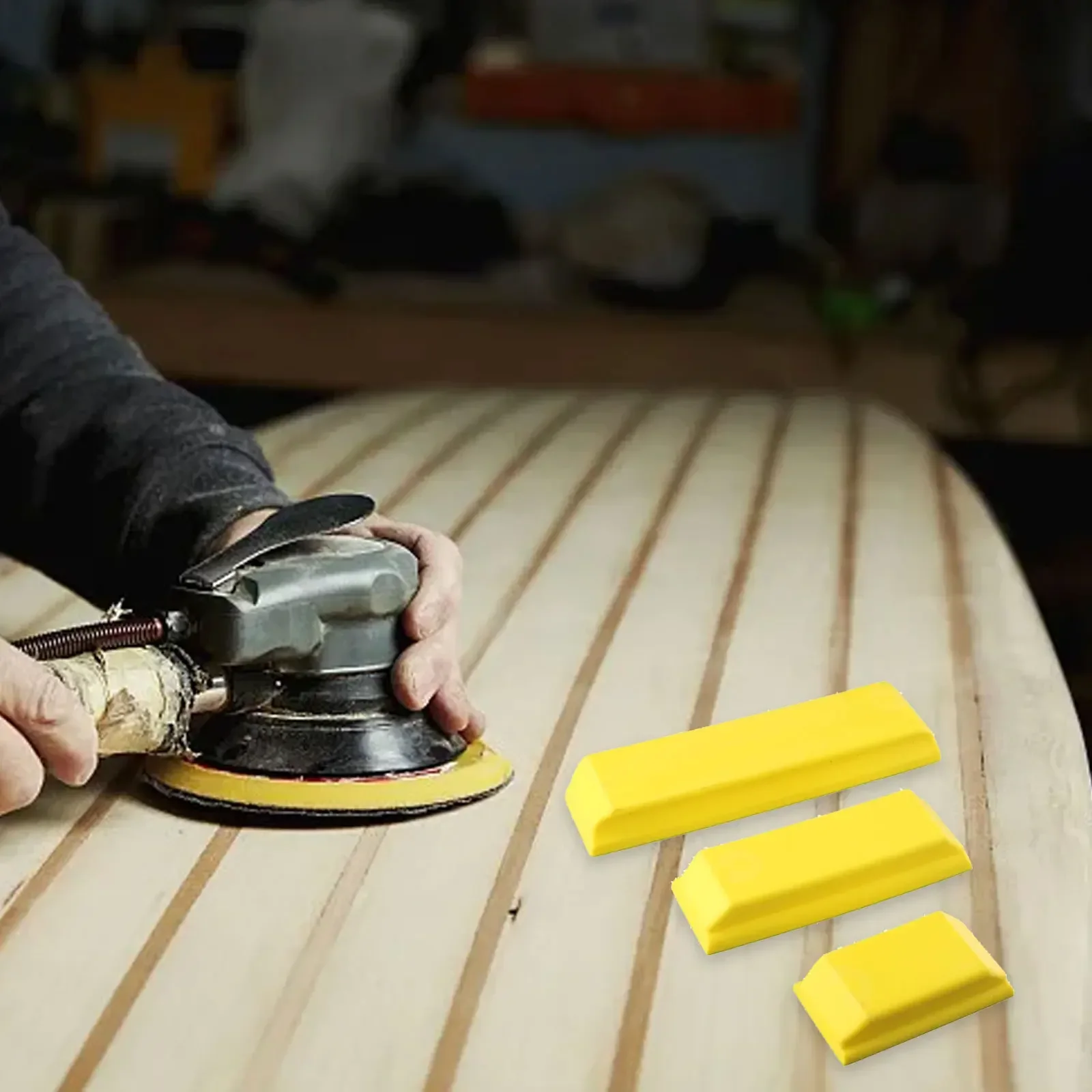 Auto Body Polishing Sanding Blocks Yellow As Picture Hand Sanding Blocks Lengths Of Sanding Blocks Sandpaper Sheets