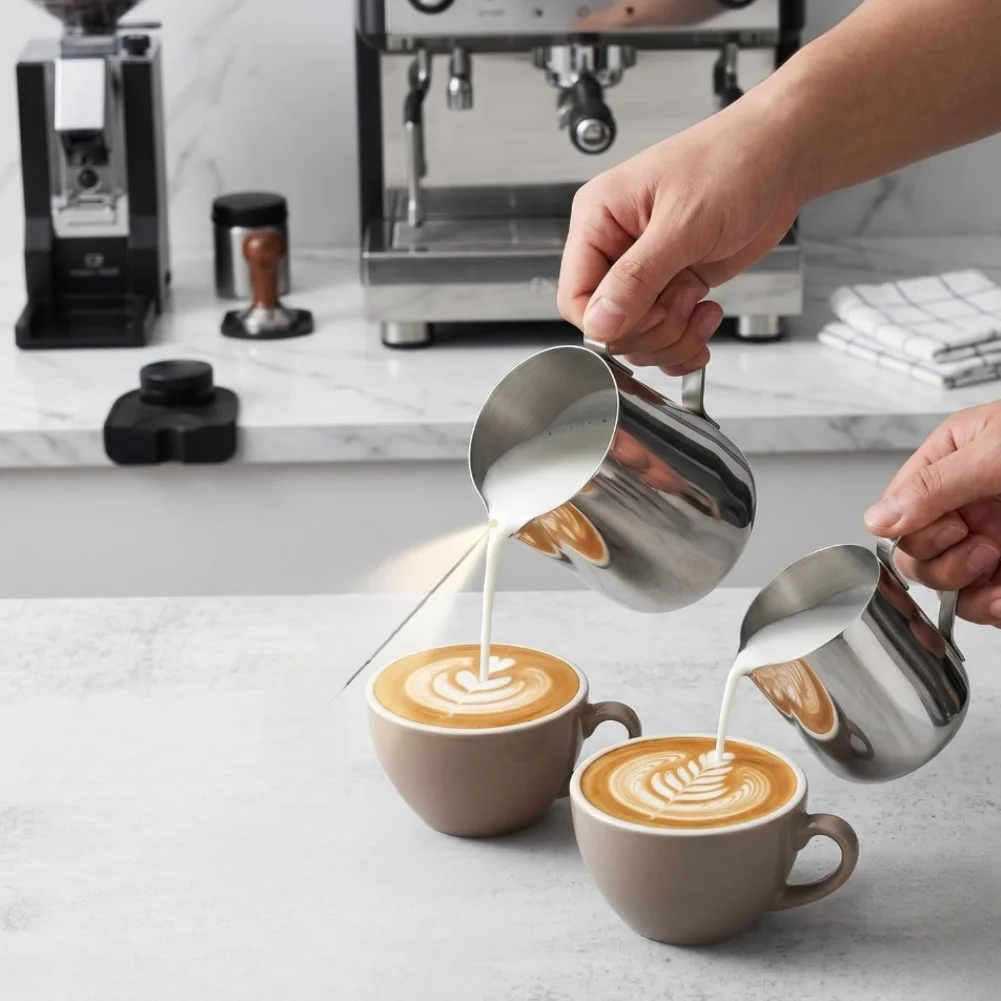 6 Pack Stainless Steel Creamer - đánh giá và giá Pour Spout Pitcher