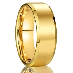 8mm/6mm/4mm scratch-resistant tungsten ring simple men's and women's classic wedding ring daily wear jewelry