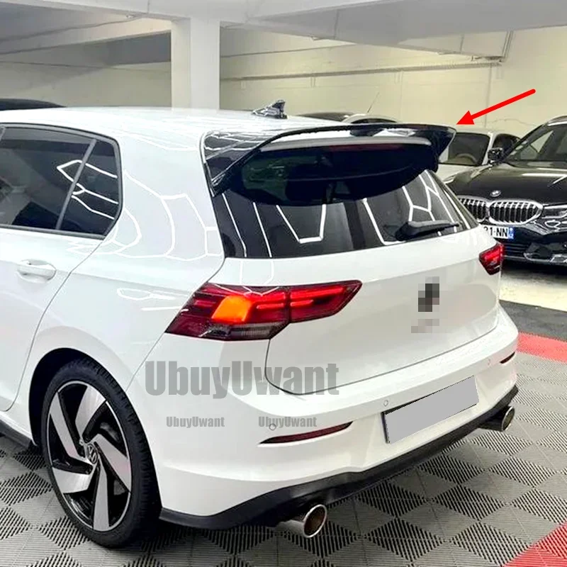 Углеродное волокно/глянцевый черный спойлер на крышу заднего окна, крыло багажника для Volkswagen Golf 8 MK8 VIII R GTI GTD GTE 2020 2021 года