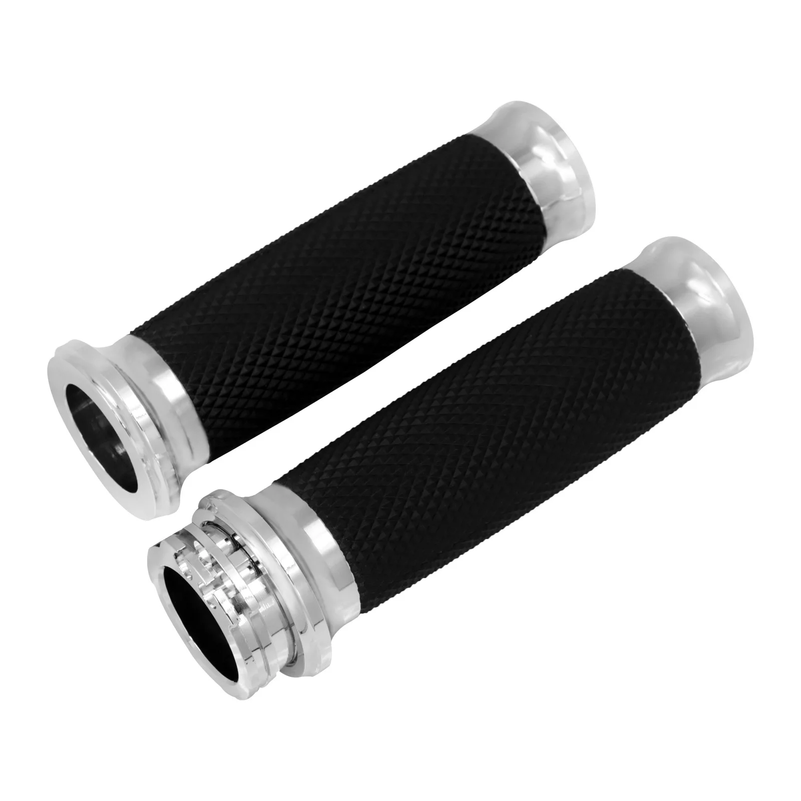 

1-Inch Bore Flat Handlebar Grip for Harley Touring Sportster 883 Dyna - Universal Motorcycle Handle Lever Grip Accessories Parts