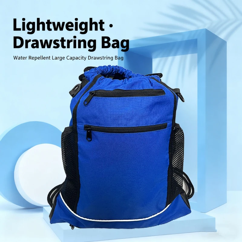

Swimming Drawstring Backpack, Casual Travel Bundle Pocket Backpack, Large Capacity Folding Sports Basketball Bag, Gym Yoga