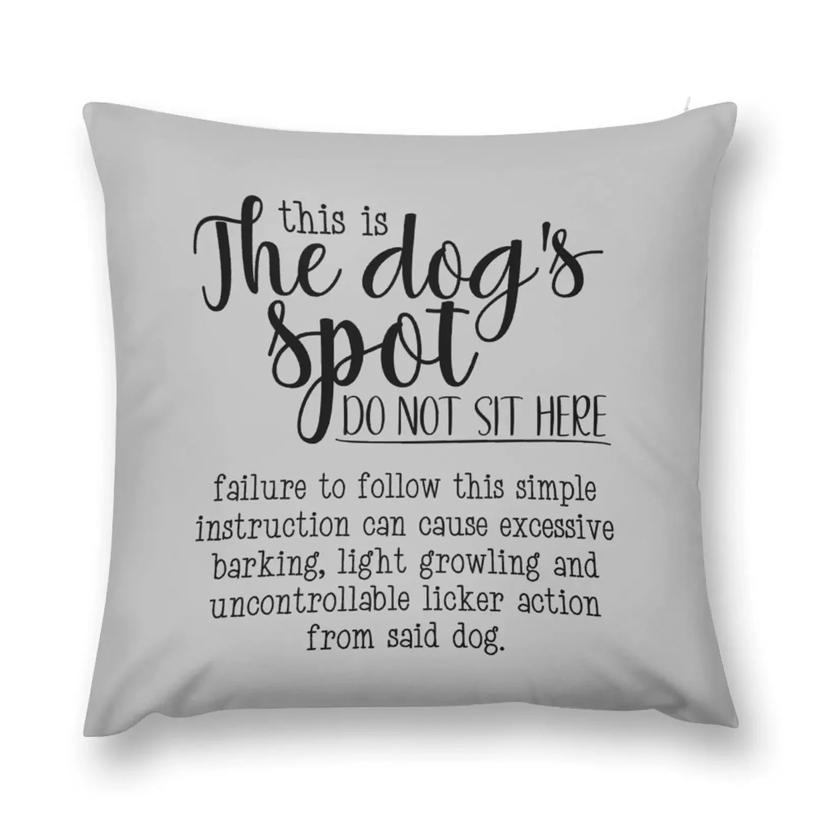 Seat reserved for the dog funny Throw Pillow Pillowcases christmas cushions covers autumn decoration pillow