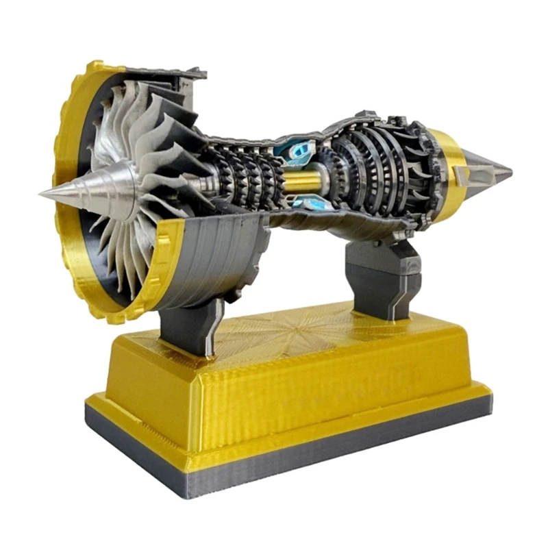 Jet Engine Model TR900 Miniature Turbofan 3D Printing Toy Suitable for Teens Learning and Fun with Rotatable Feature