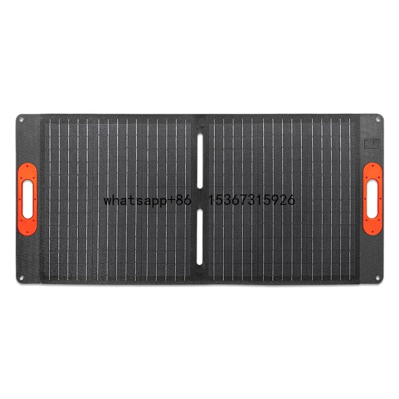 

Waterproof monocrystalline cells folding solar panel ETFE 200W 100W 12V foldable solar panel for portable power station