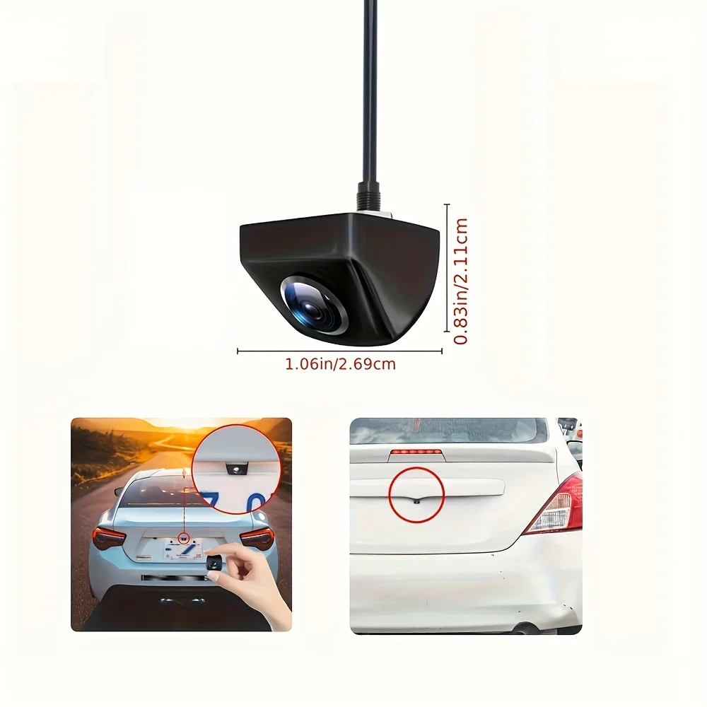 High Definition Wide Angle Night Vision Backup Camera for Vehicles, Including Cars, Trucks, Suvs, And Rvs