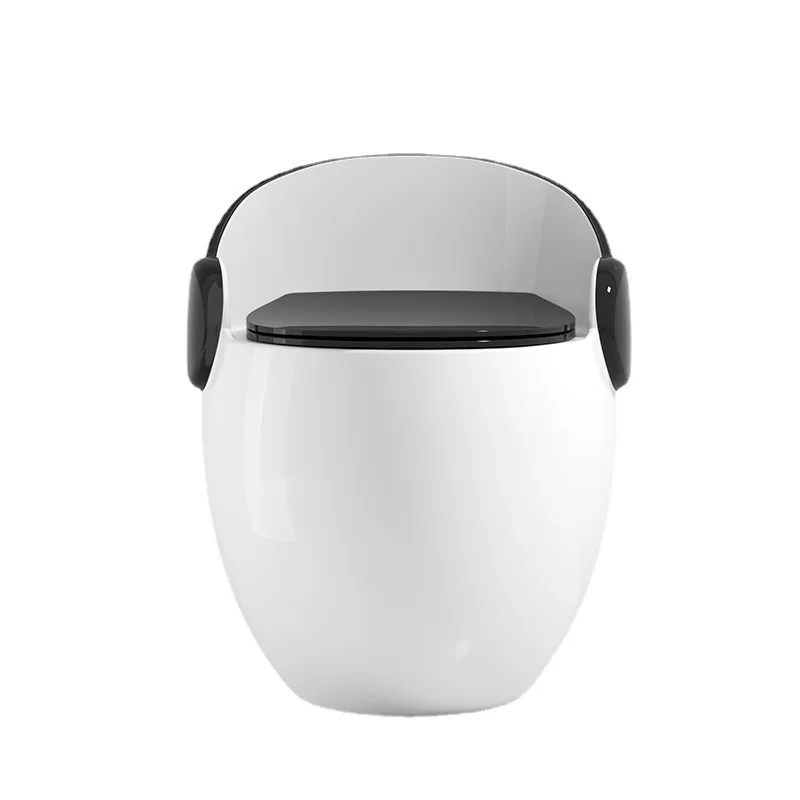 Colorful small egg-shaped personality creative toilet siphon type household toilet