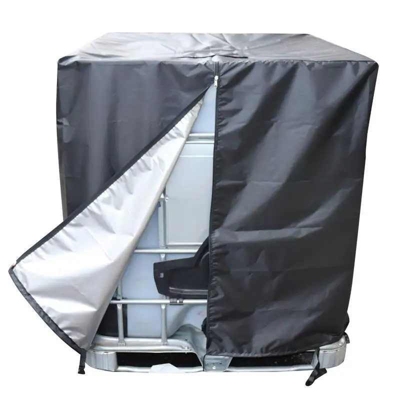 IBC Tote Cover 1000L Bucket Cover Foldable 210D Oxford Cloth Outdoor Waterproof And Dustproof Water Tank Cover provctive supply