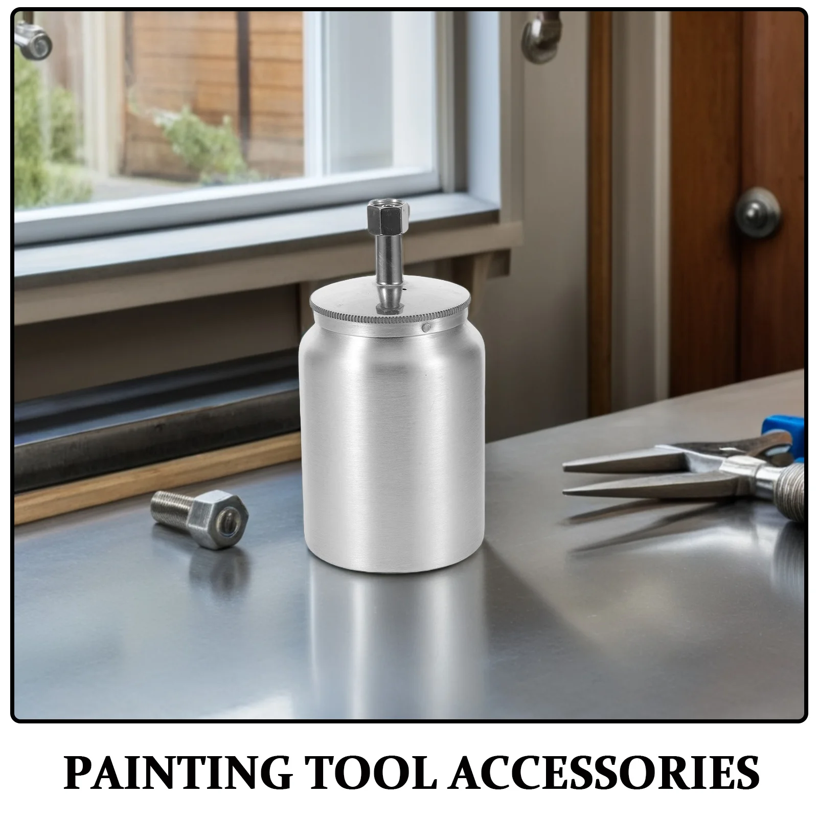 ถ้วยปืนพ่นสีขนาด 600 มล. ใช้ได้กับถังล่างรุ่น W77 สำหรับงานพ่นสีรถยนต์และเฟอร์นิเจอร์ ผลิตจากอะลูมิเนียมน้ำหนักเบา ทนทาน ปิดผนึกอย่างดี