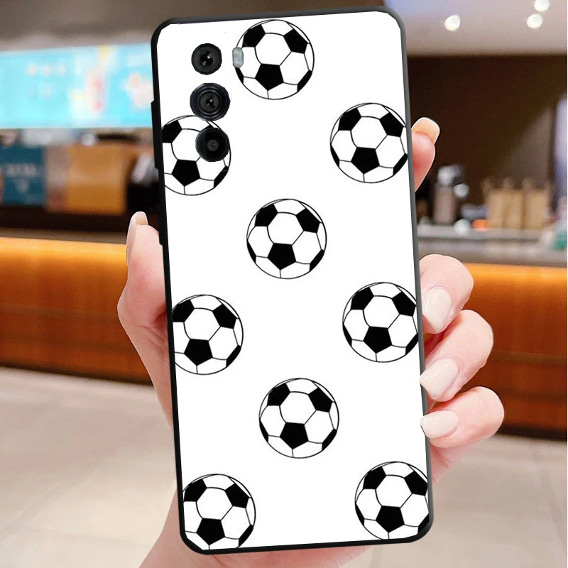 

Phone Case For Motorola Edge 50 40 Pro 60 50 40 30 Ultra Neo Fusion Moto G85 G72 G53 G54 G84 G13 G32 Football Sport Field Court