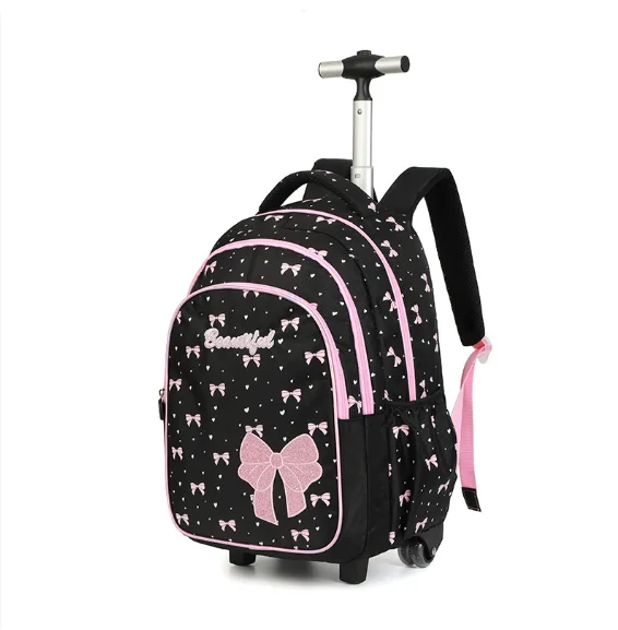 

Kids Travel Luggage Suitcases Rolling Backpack for Girls School Wheeled Backpack with Lunch Box Girl School Backpack with wheels