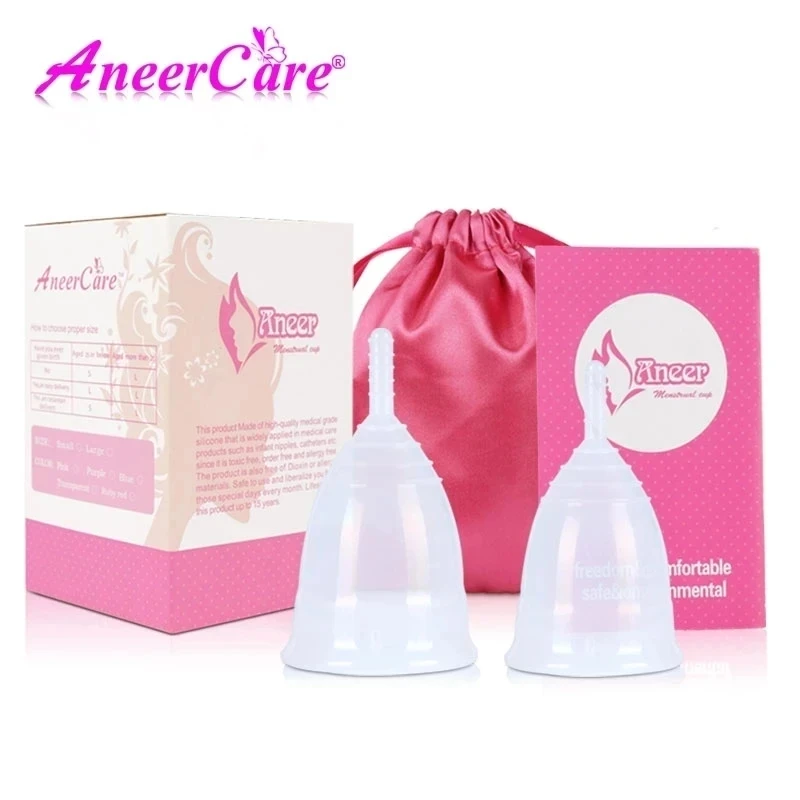 Menstrual Cup Medical Silicone Women\'s Hygienic Collector Kit Silicon Female Hygiene Menstruation Period Cups Vagina Personal