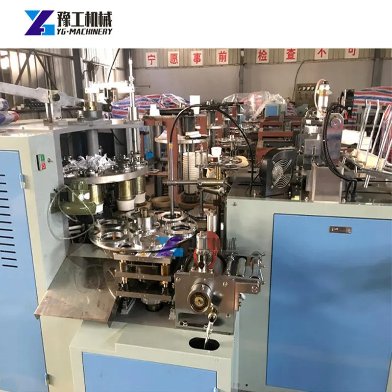 Three-dimensional Packing Machine Price Kraft Lunch Hamburger Paper Box Machine Automatic Paper Box Making Forming Machine