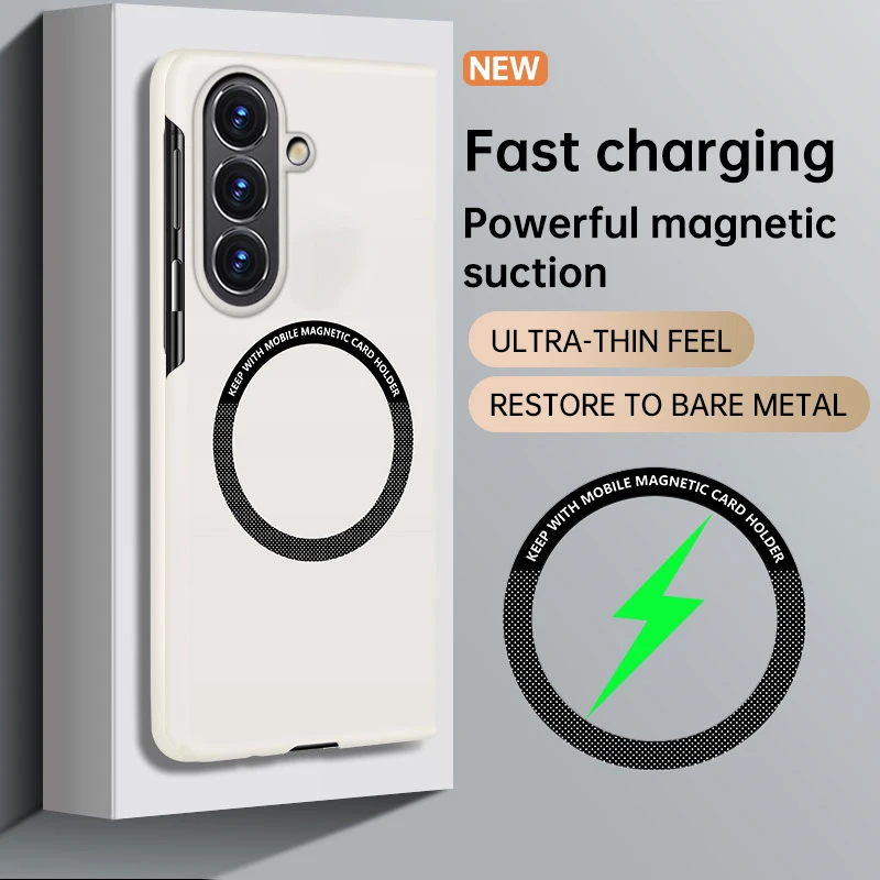 For Samsung Galaxy Z Fold8 Case Luxury Skin Magnetic Flap Ultra-thin Scrub Cover For Samsung Z Fold 8 Bumper Funda