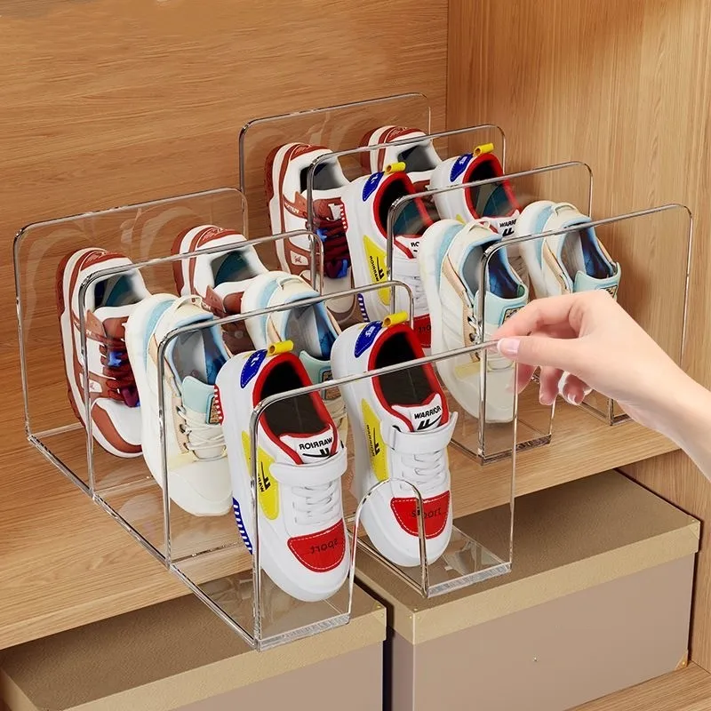 Children's Shoe Box Home Use Shoe Cabinet Storage Space Saving Transparent Acrylic Simple Baby Shoe Rack Storage Box