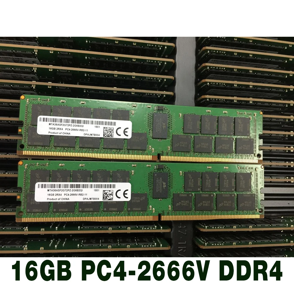 

1 pcs For MT RAM MTA36ASF2G72PZ-2G6B2QI 16G Server Memory High Quality Fast Ship 16GB 2RX4 PC4-2666V 2666 DDR4