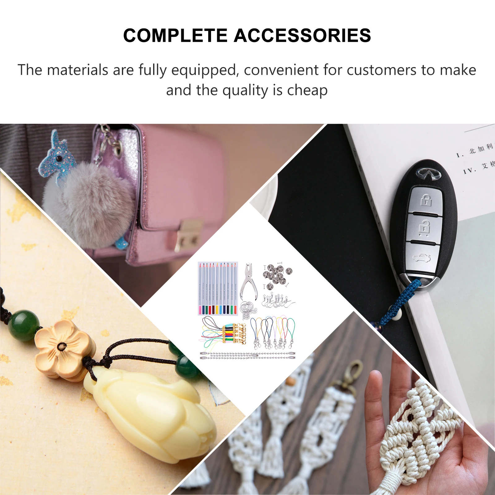 

188pcs Diy Heat Shrink Shrinky Film Paper Kit Hole Punch Keychains Durable Plastic Sheets Accessories Clear Shrink Sheets For