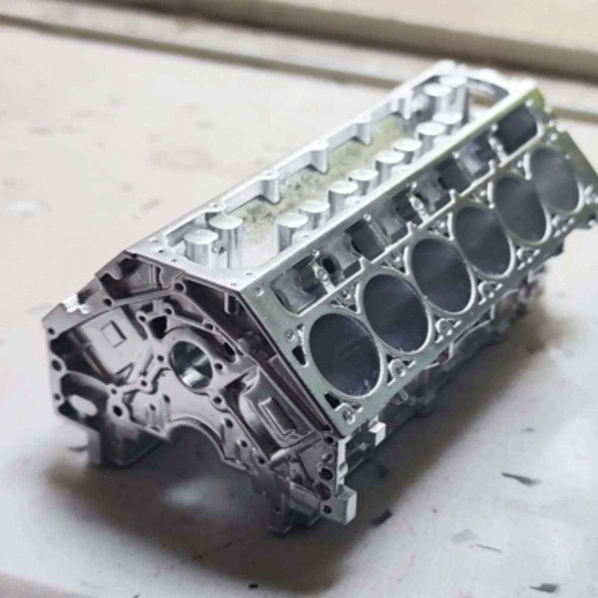 1/10 1/18 engine block, engine model, resin model, V8, similar to plastic, cannot be assembled statically