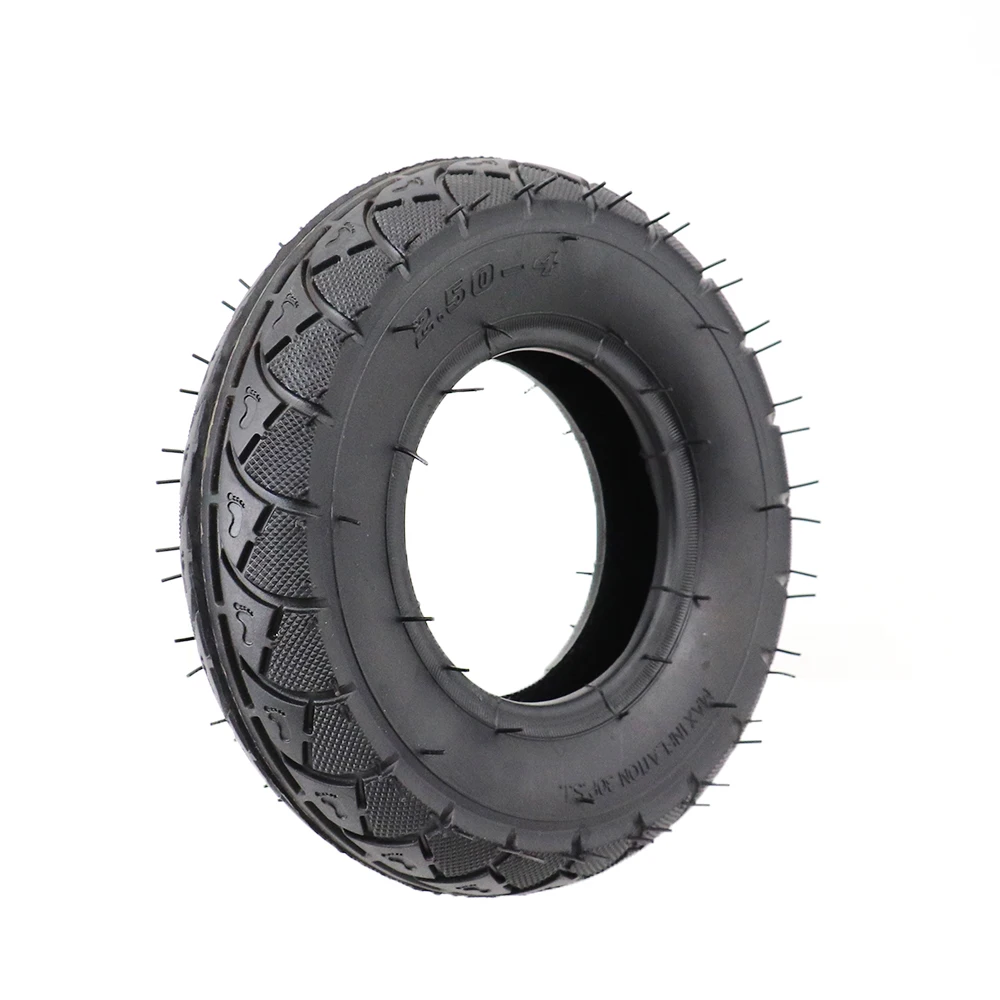 Size 2.50-4 Tire Inner Tube 2.50-4 Tyre Out Tire for Gas & Electric Scooter Bike Metal Valve TR87 Scooter Wheelchair Wheel