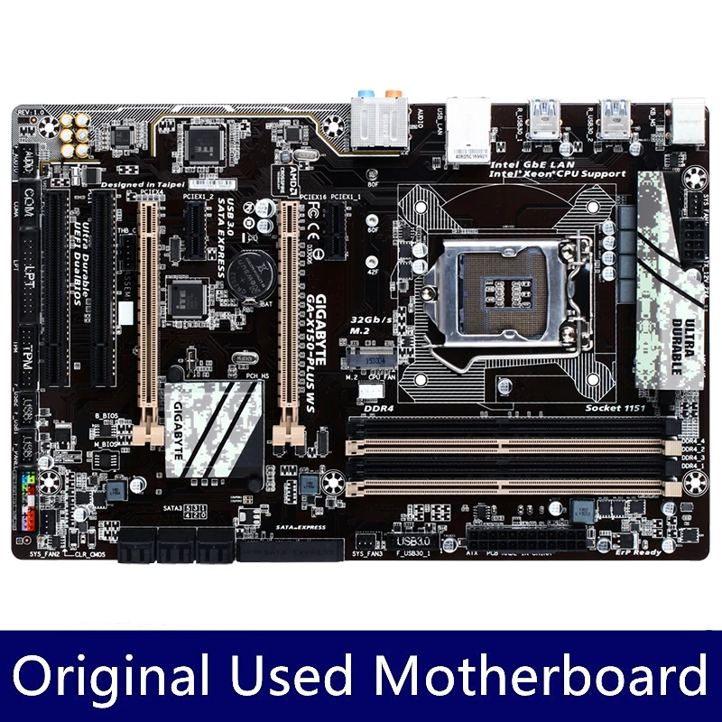 Gigabyte GA-X150-PLUS WS X150-PLUS X150 Motherboard C232 64GB LGA 1151 DDR4 ATX Mainboard