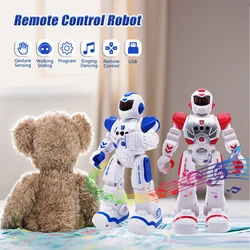 RC Robot Newest Remote Control Robot 822 Smart Walk Singing Dance Action Figure Gesture Sensor Toys Gift for Children