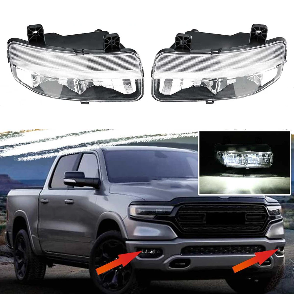 1 set Fog Lights for Dodge Ram 2500/3500 2019-2021 Part Numbers: 30-0660-09 68273291AB CH2592158 68273292AB CH2593158