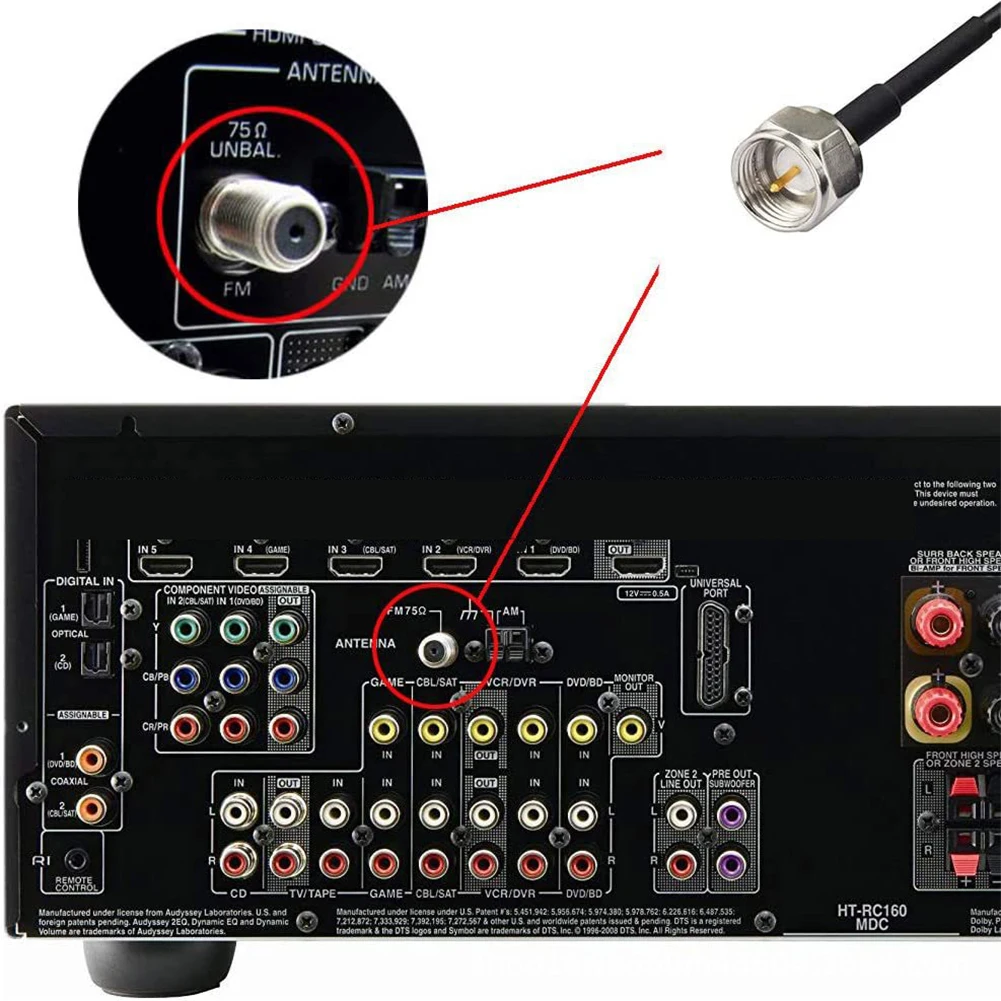 

Hidden Adhesive Mount AM FM Radio Antenna F Female Head To TV 3.5 Mono Car Dipole Antenna for Car FM TV Radio Station