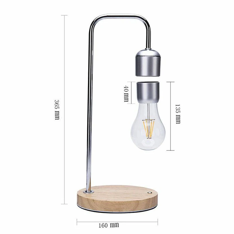 Imagem -04 - Levitação Magnética Led Bulb Night Light Indoor Bedroom Desk Lamp Decoração de Casa Dia dos Namorados Presentes de Aniversário