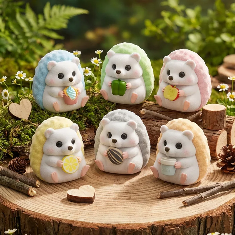 

Коллекционные фигурки ежи-гурманов в слепых коробках, модель игрушек, декор для рабочего стола, подарок для фанатов, сюрприз-боксы