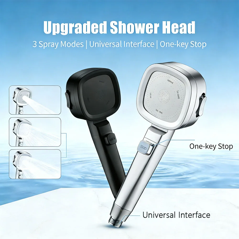 

Strong pressure shower head shower booster showerhead bathroom water heater shower head rain shower bully home shower set