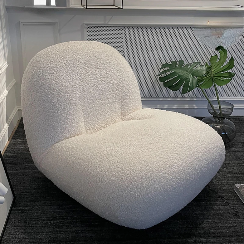 Sofa Light Luxury Ins Style Small Apartment Single-Seat Sofa Chair Nordic White Modern Minimalist Leisure Chair