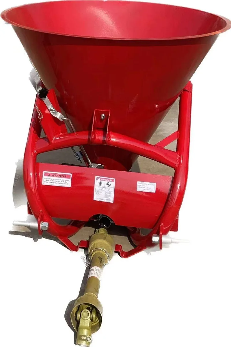 Tractor-mounted fertilizer spreader, agricultural seed fertilizer spreader