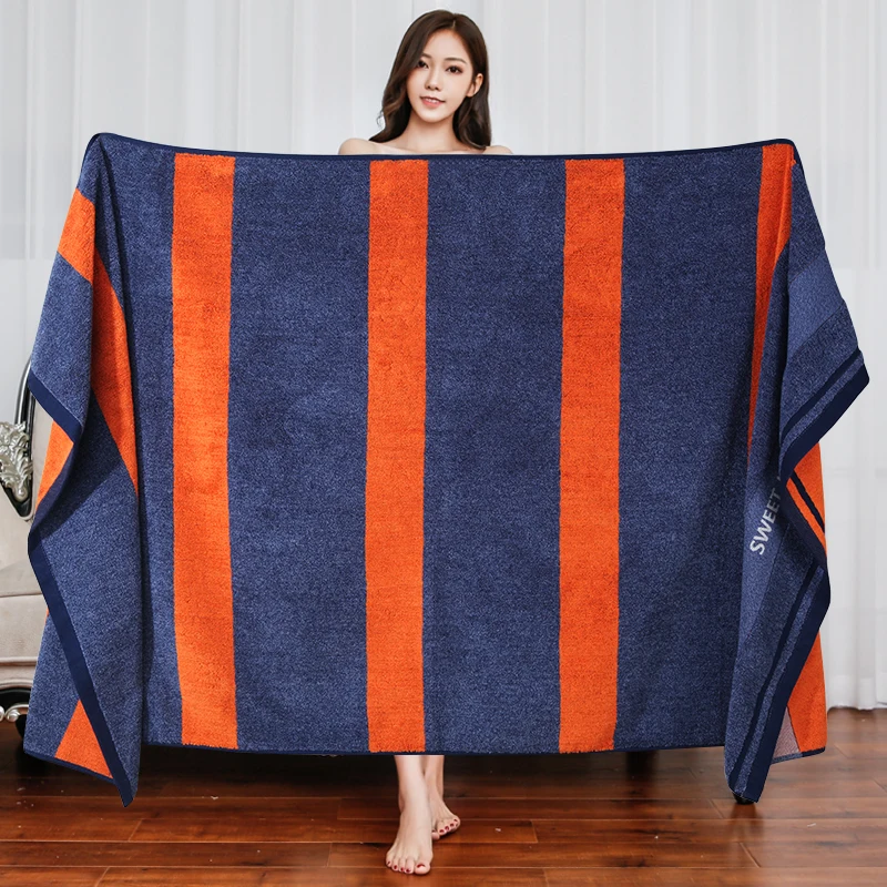 New pure cotton bath towel for men, home use, all-cotton, quick-drying for adults70x140cm