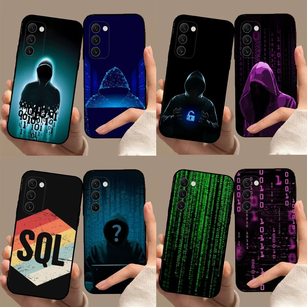 

Programming Languages Phone Case For Samsung Galaxy A13,A21s,A22,A31,A32,A52,A53,A71,A80,A91 Soft Black Cover