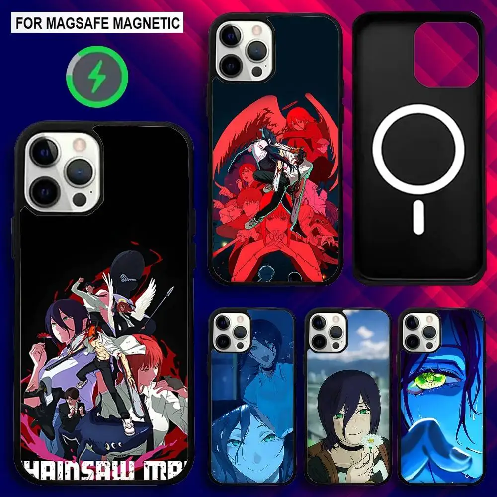 

C-Chainsawman Movie Reze Arc Phone Case For iPhone 17,16,15,14,13,12,11,Pro,Max,Plus,Mini,SE4 Magnetic Magsafe Wireless Charging