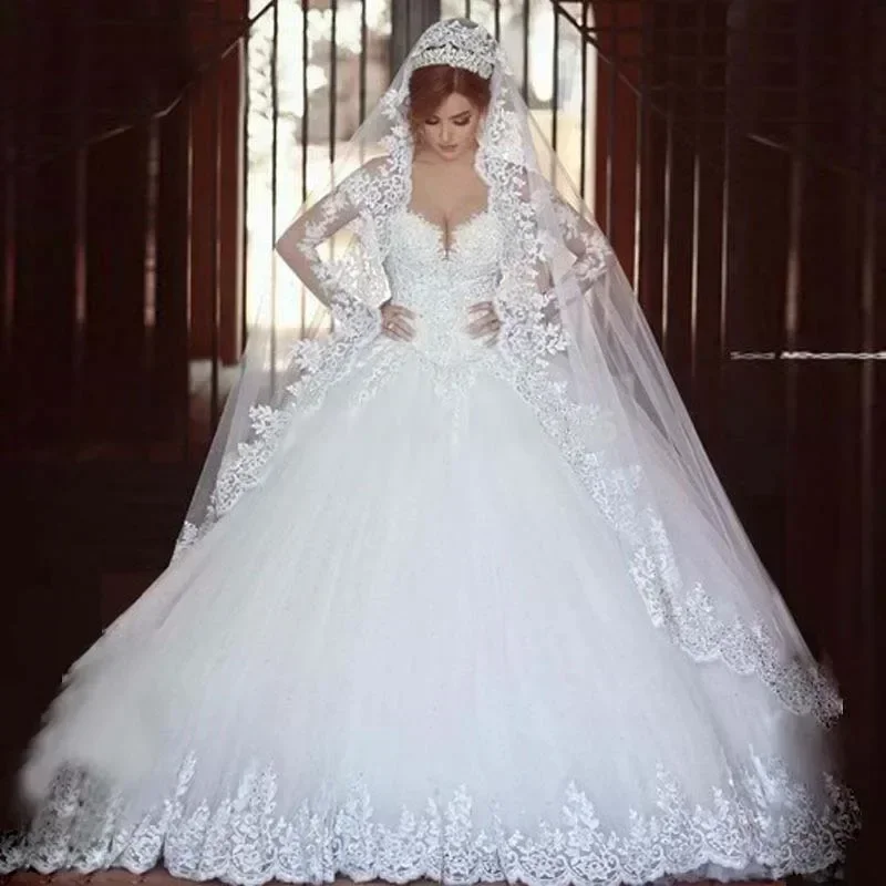 Customized Bridal Dress Lace Vestido De Amazing Wedding Dress
