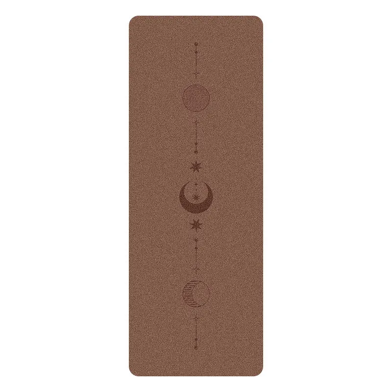 سجادة يوجا من المطاط الطبيعي، سجادة لياقة بدنية منزلية من البولي يوريثان غير اللامع من حرير جوز الهند، لياقة بدنية رياضية مقاومة للاهتراء وغير قابلة للانزلاق، متجر ممتص للعرق #4