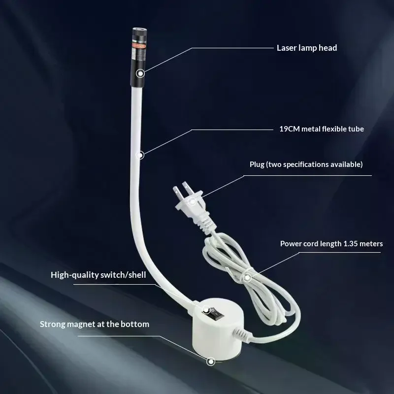 

DC5V 1Pcs Red Laser Positioning Aid for Sewing Machines, US, Line/Cross/Dot Infrared Work Lamp with Magnetic Holder