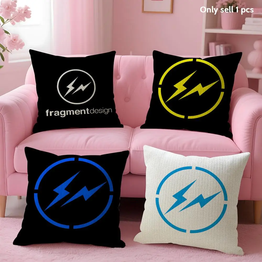 Lightning F-Fragment D-Design Cushion Cover Decorative Linen Throw Pillow Case Soft For Bed Sofa Car Home Decor