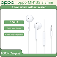 original OPPO MH135 Semi in-ear Earphone High Fidelity Stereo Bass 3.5mm interface Headset HD Mic Call Earbuds