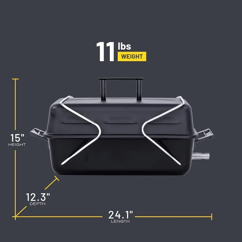 

Портативный конвекционный газовый гриль с одной конфоркой на пропане для приготовления пищи на открытом воздухе, пикников и кемпинга