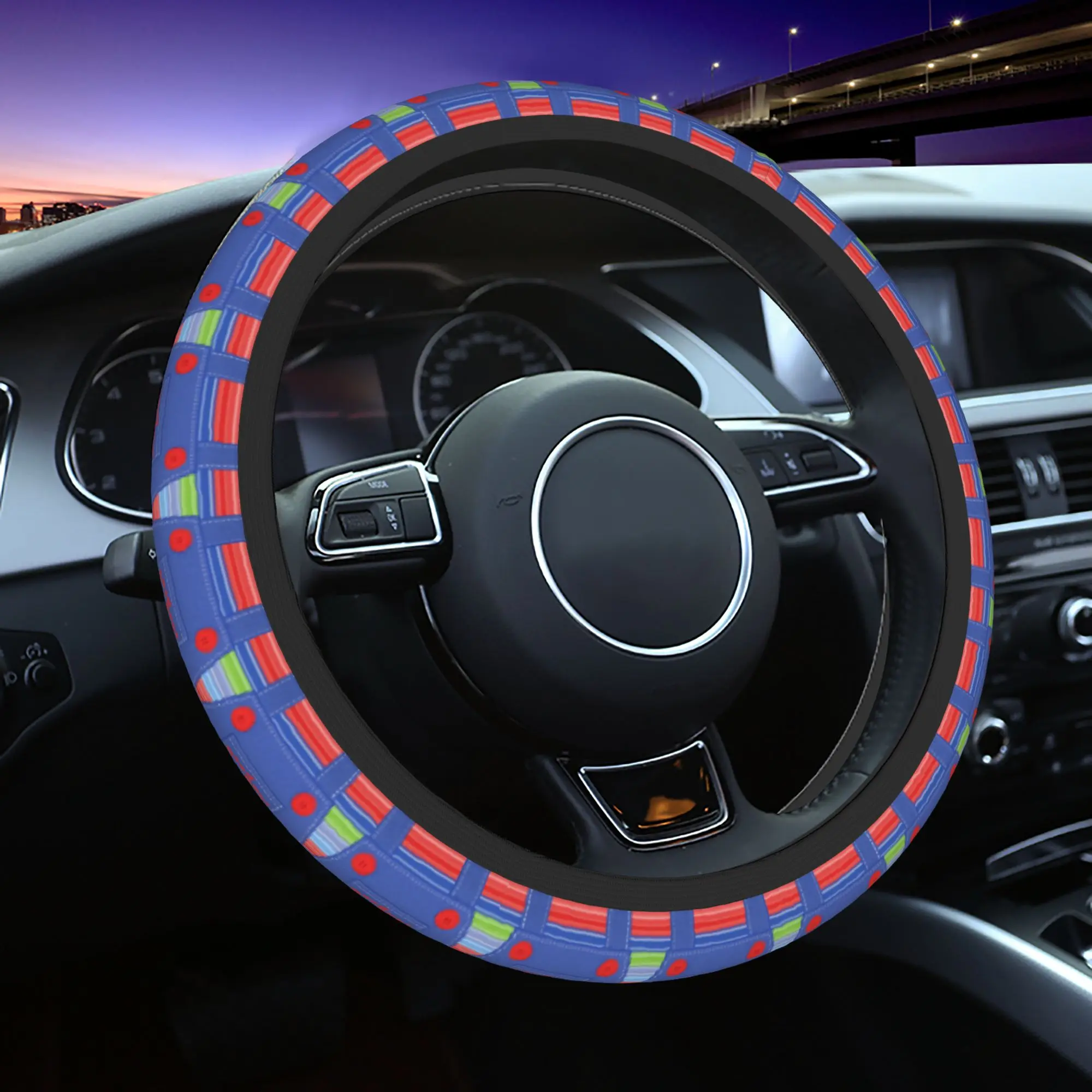 

Steering Wheel Cover Without Inner Ring Good Guys Custom Automotive Supplies Child Doll Chuckys Breathable Auto Decoration