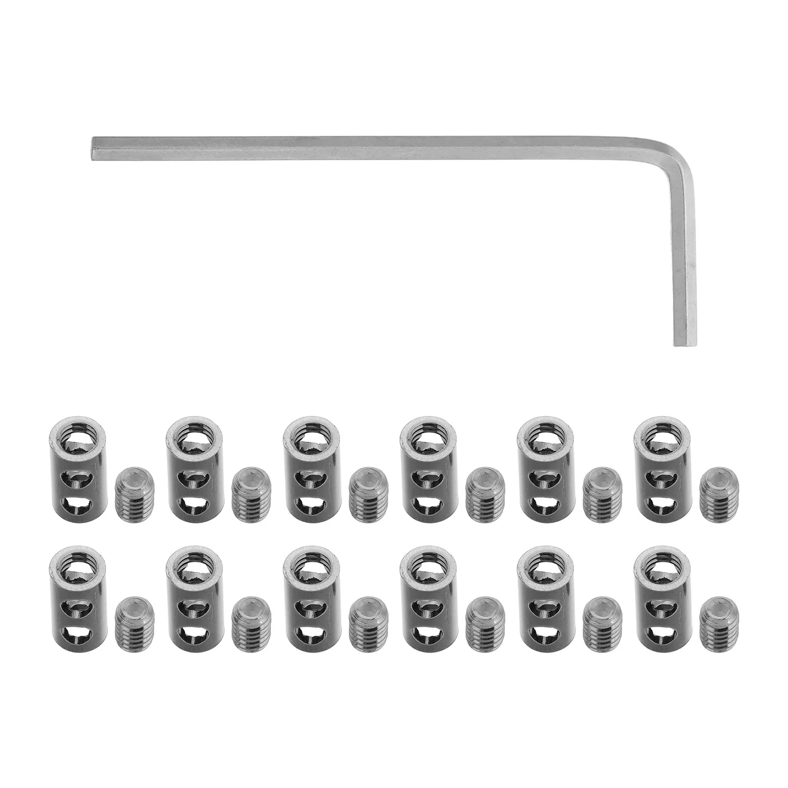 1Set Steel Wire Rope Clamps Heavy Duty Secure Fastening Reliable Cables Lock for Construction Stage Decoration Outdoor Use
