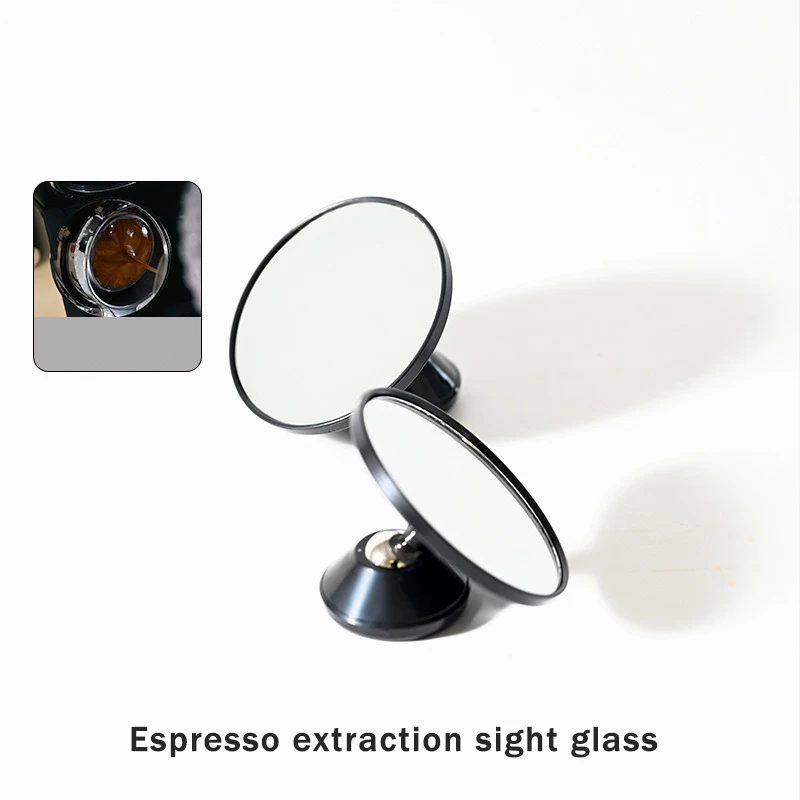 Coffee Extraction Mirror Multi-directional Magnetic 5X Reflector Bottomless Espresso Extraction Observation Mirror Barista Tool