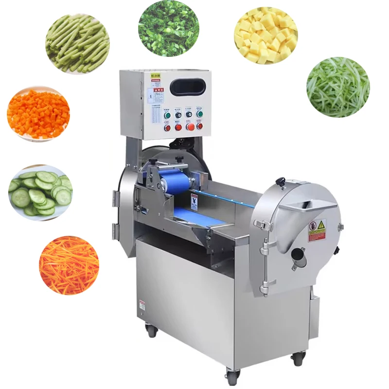 

Industrial Electric Double Heads Leafy Root Vegetable Cutter Cutting Chopper Slicer Machine