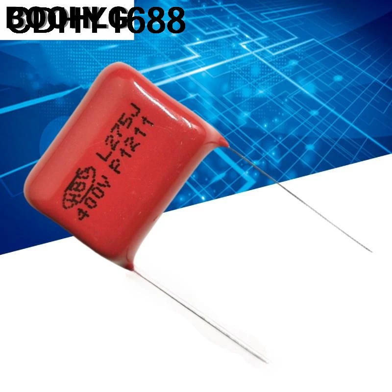 10 peças capacitor cbb 250v275 400v 275j 2.7uf p20 capacitor de alta tensão de filme fino