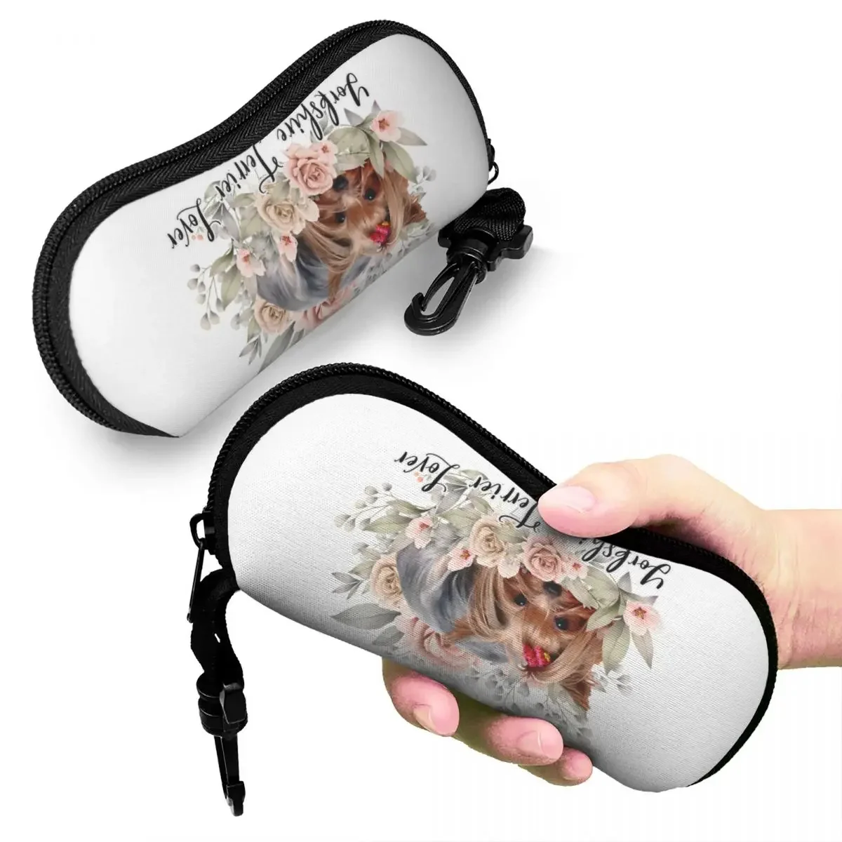 Yorkshire Terrier Mom Yorkshire Terrier Dad Shell Eyeglasses Case Cute Yorkshire Terrier Lover Glasses Case Sunglasses Box Pouch