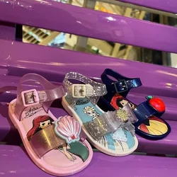 New Disney girls mermaid princess cute Sandals shoes non-slip soft bottom sports shoes for girl gift