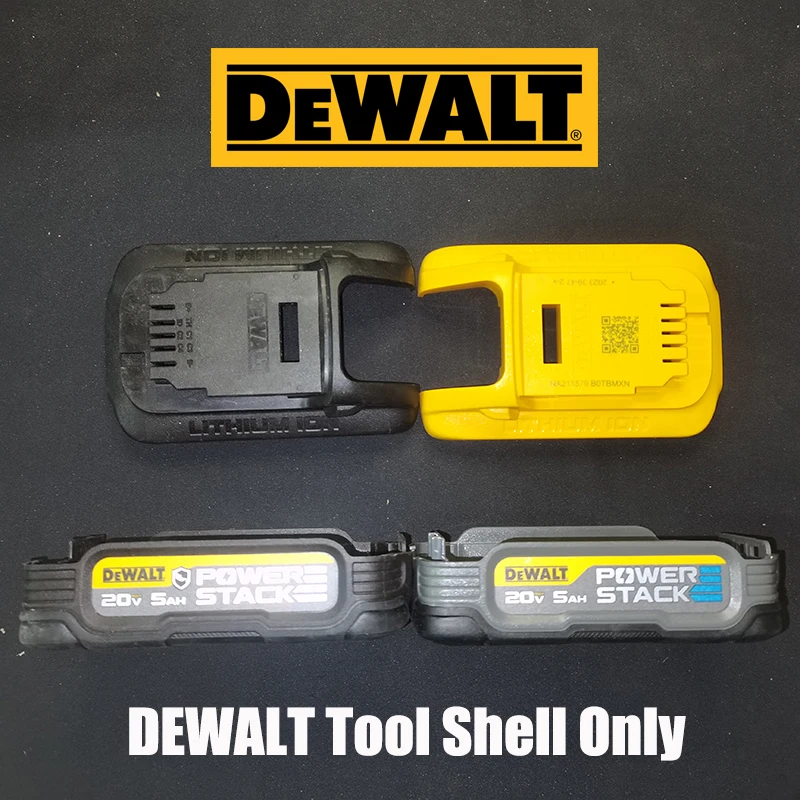 DEWALT Original Battery Shell DCBP520 DCBP520G 20V5.0AH POWER STACK Label Oil Proof Anti Corrosion Black Yellow Shell Only