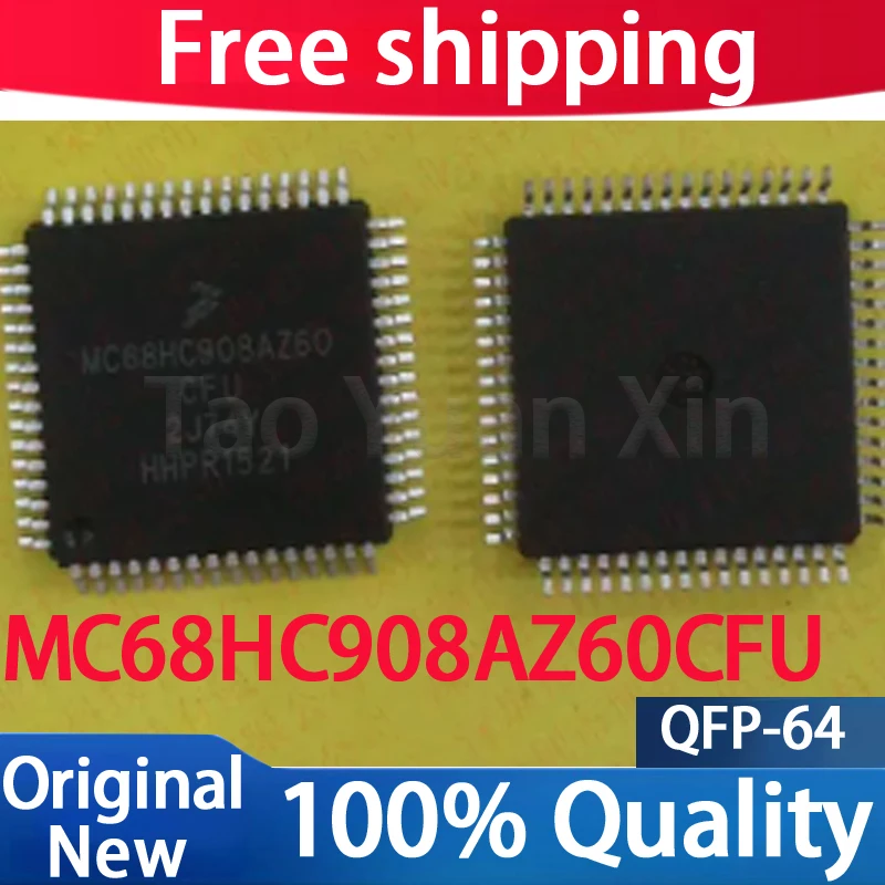 100% New MC68HC908AZ60CFU 2J74Y MC68HC908AZ60 QFP-64 Chipset